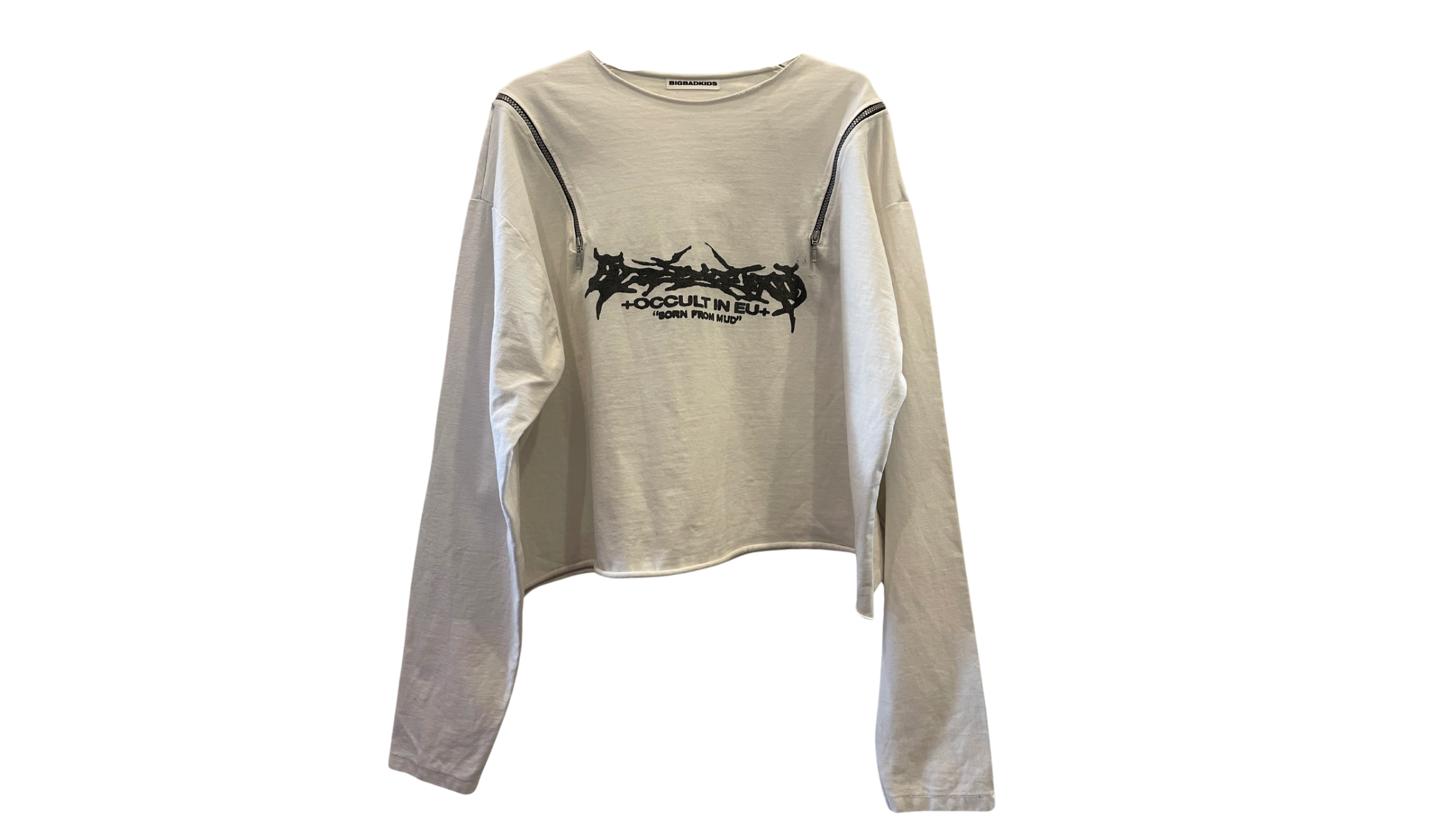 BIGBADKIDS Double Half Zip Longsleeve White - 1211241451