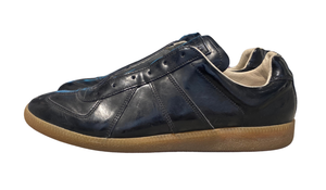 Maison Margiela Used Maison Margiela Replica Sneakers Black Patent Leather - test