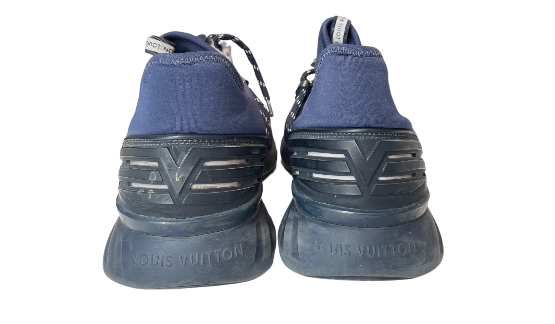 Louis Vuitton Used Louis Vuitton Fastlane America's Cup Sneaker Blue Mesh - LV