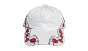 nike Used Supreme Roses 6-Panel Cap White - 625251809