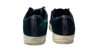 Lanvin Used LANVIN DBB1 SUEDE AND PATENT LEATHER SNEAKERS - test