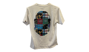 A Bathing Ape Used Bape Patchwork Big Ape Head White Tee - 626251113