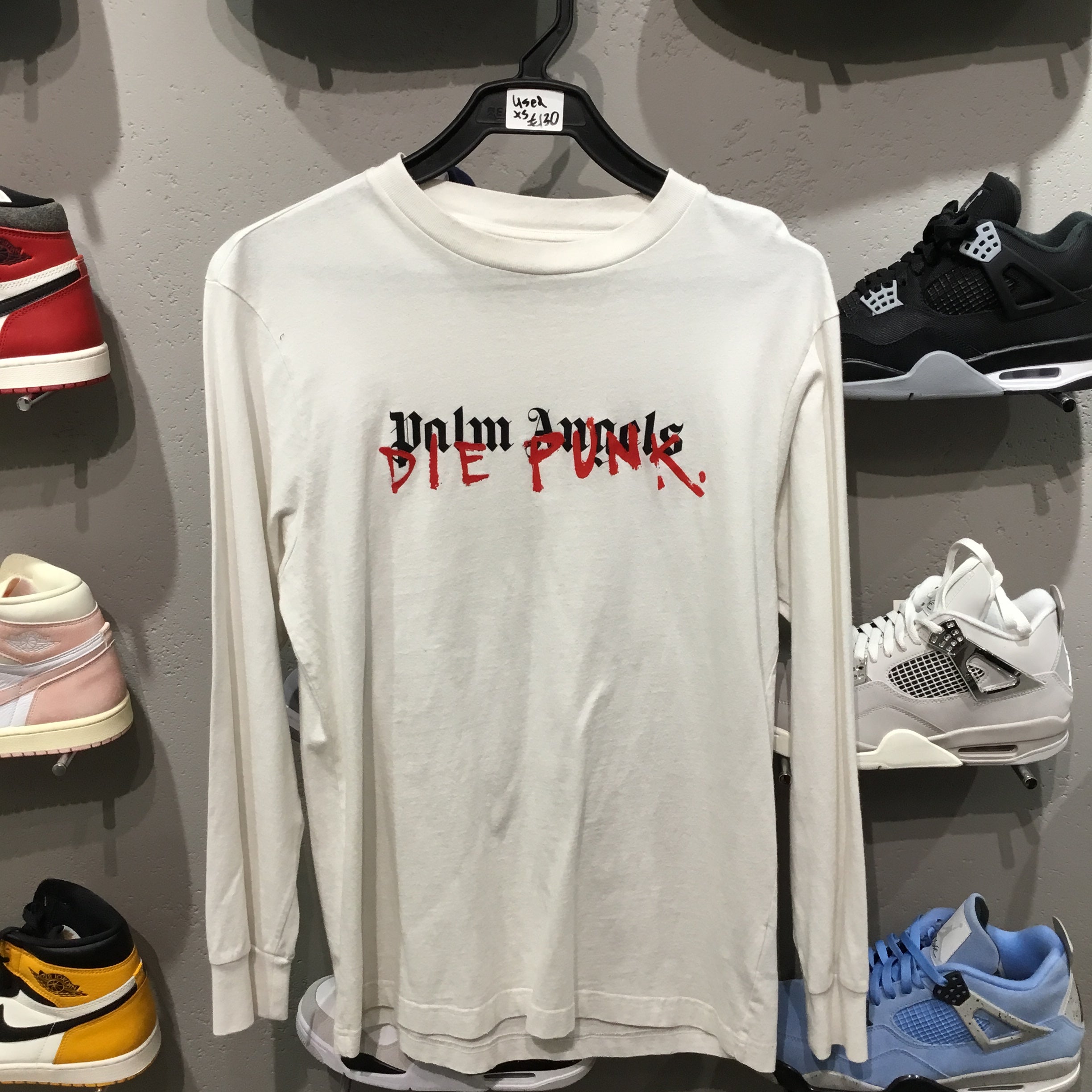 Used Palm Angels DIE PUNK long sleeve tee