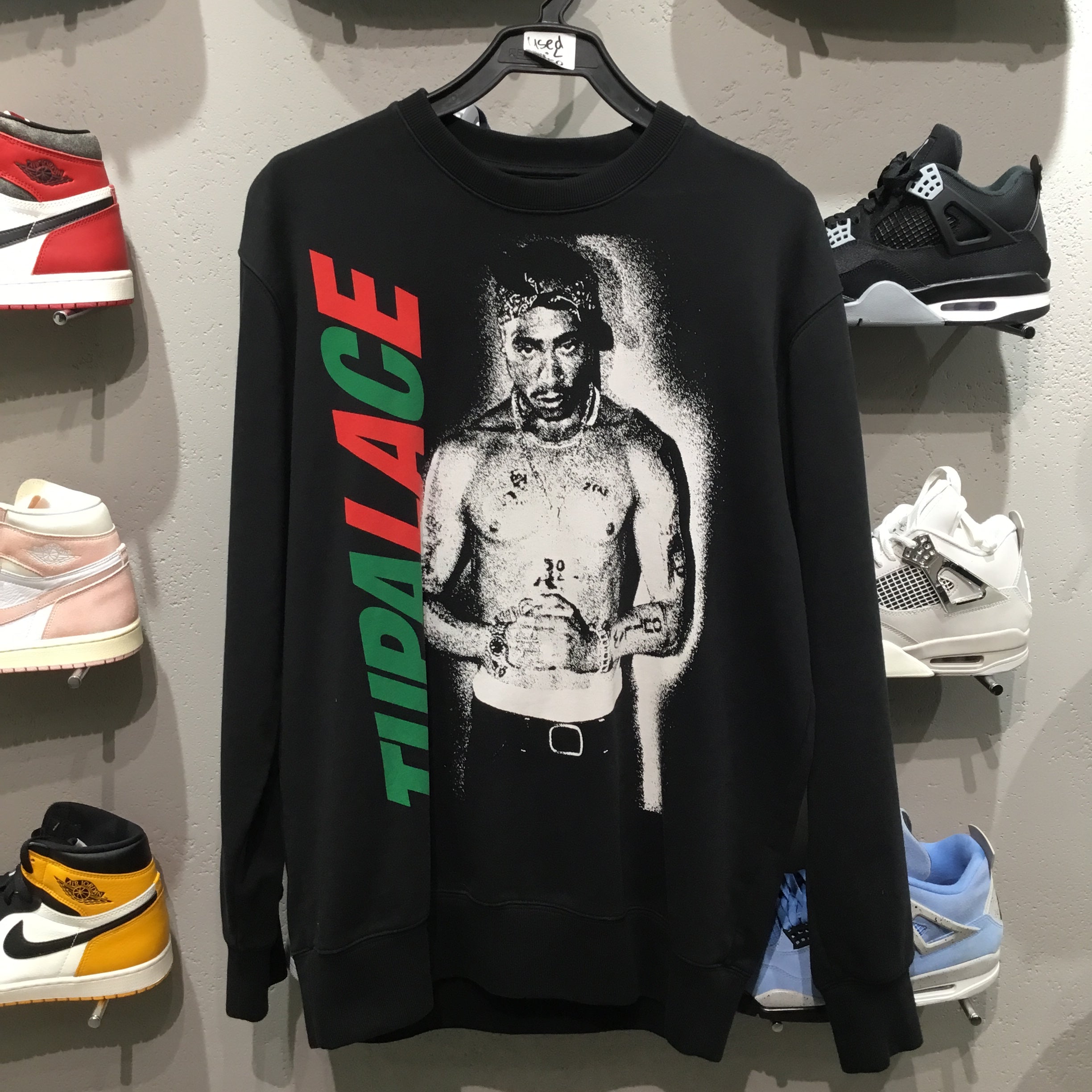 Used Palace x Tupac tupalace crewneck