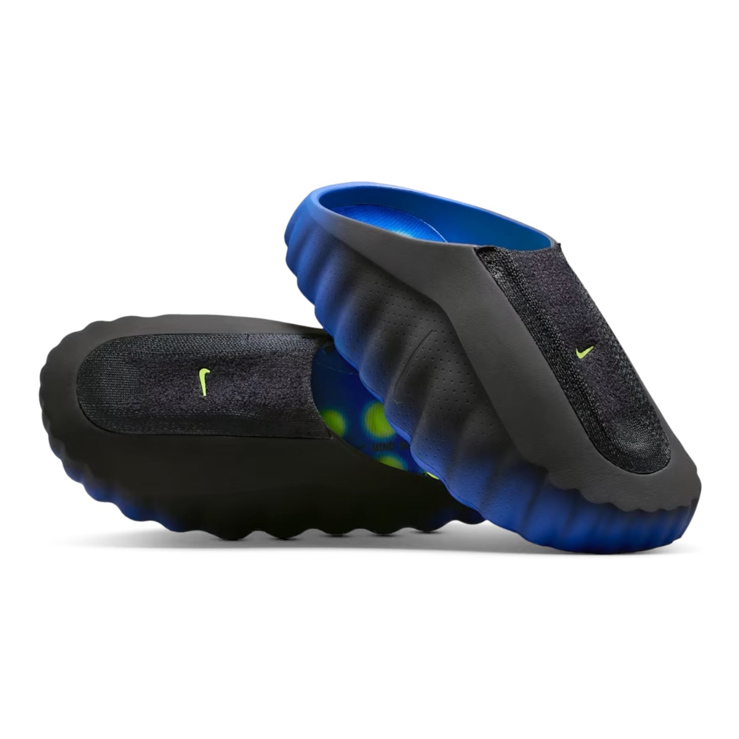 Nike Mind 001 Flyknit Slide Hyper Royal Black