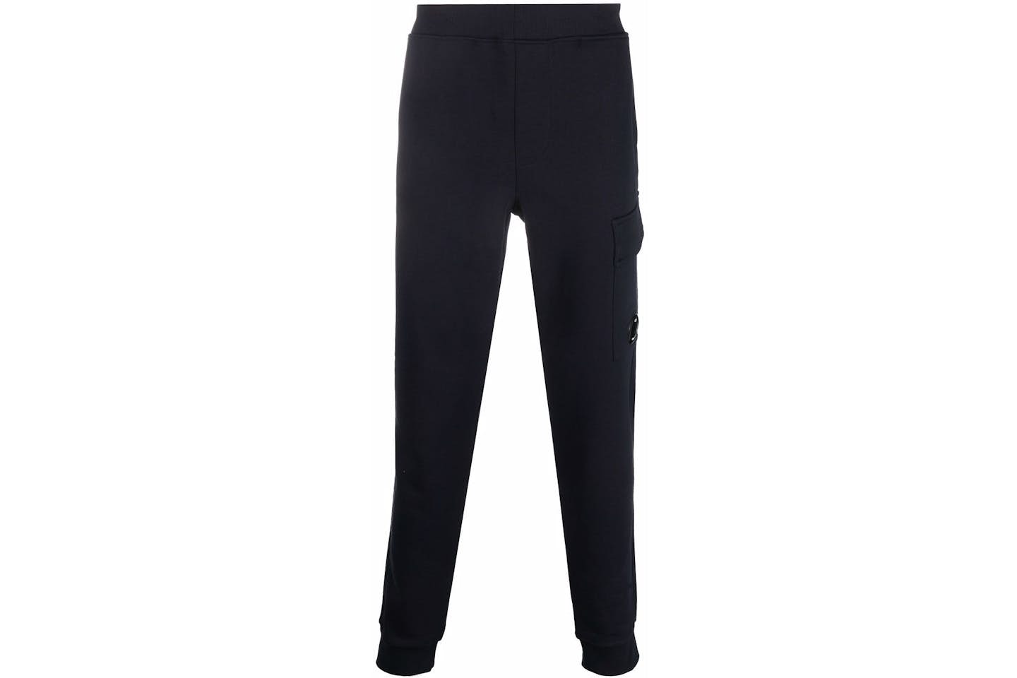 C.P. Company Diagonal Raised Fleece Sweatpants Total Eclipse Blue