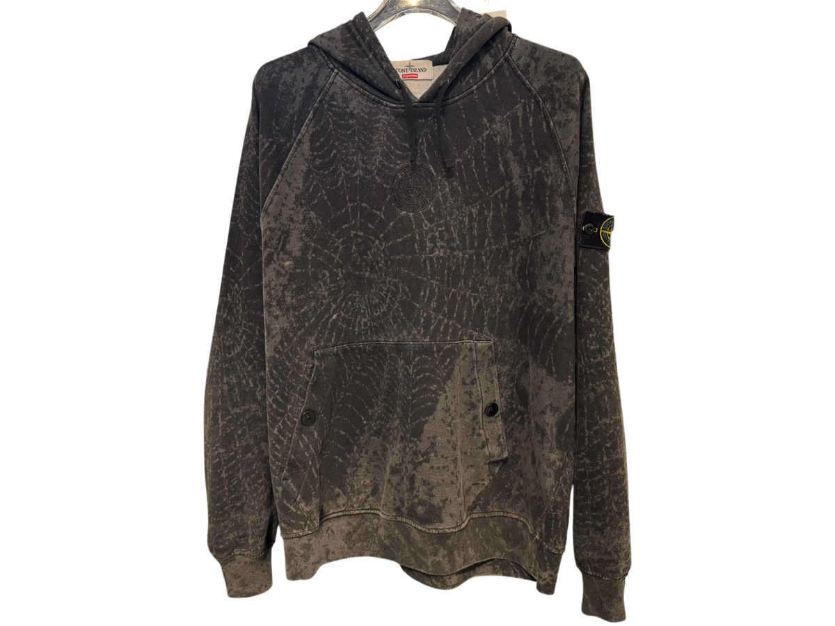 Used Supreme Stone Island Hooded Sweatshirt (FW23) Black
