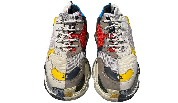 nike Used Balenciaga Triple S Split White Grey Yellow Red - test