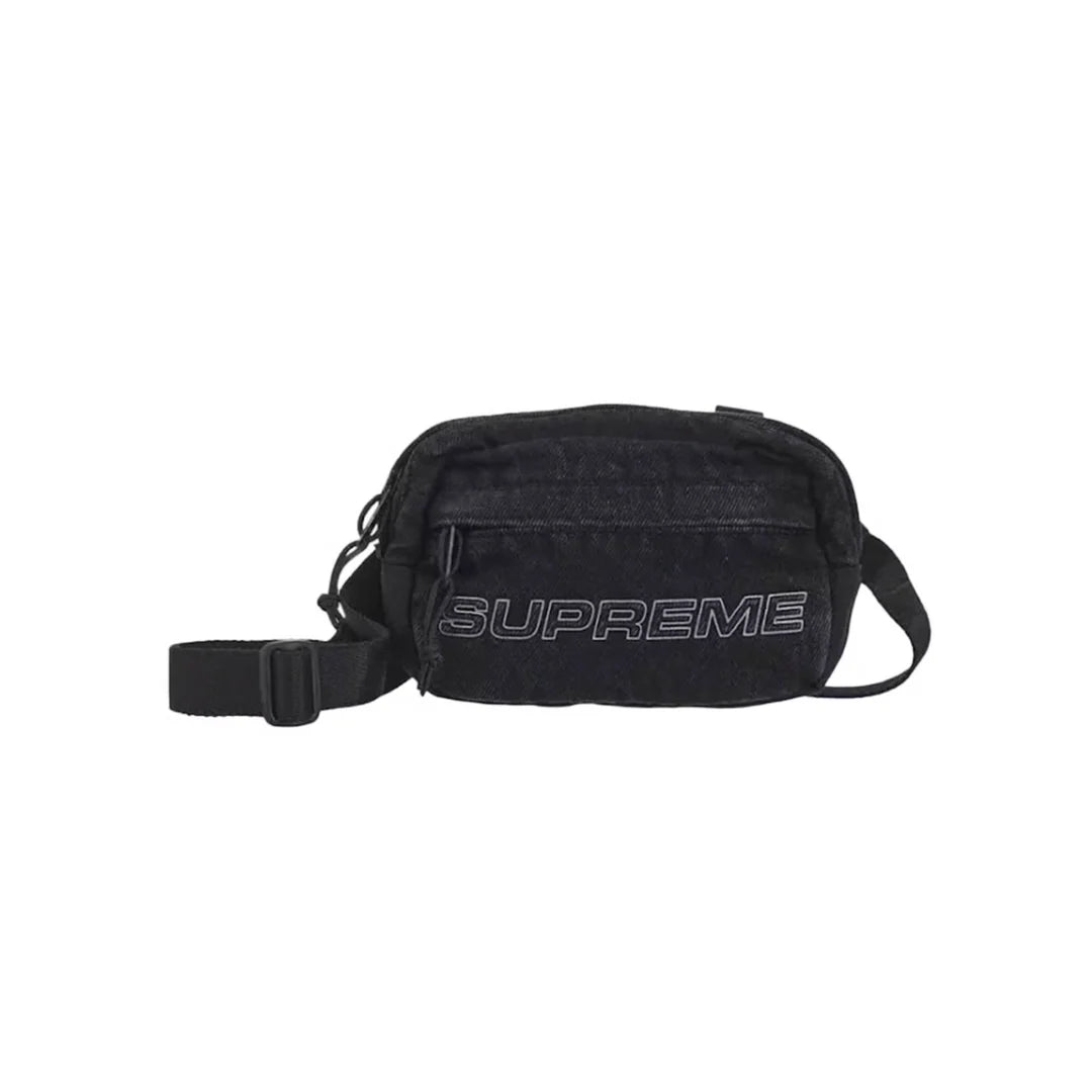 Supreme Supreme Denim Mini Shoulder Bag Black (SUPR-SDMSBB-BLACK Supreme Supreme Denim Mini Shoulder Bag Black (SUPR-SDMSBB-BLACK