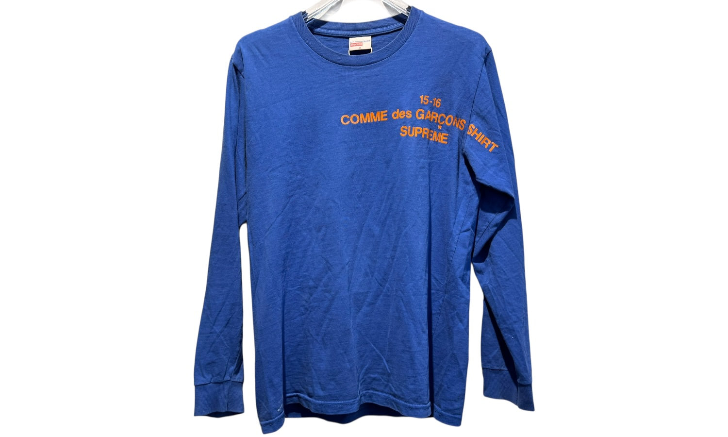 Used Supreme Comme Des Garcons Long Sleeve Tee Orange (test