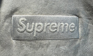 Supreme Used Supreme MM6 Maison Margiela Foil Box Logo Hooded Sweatshirt White - SUPR-SMMMFB-WHITE