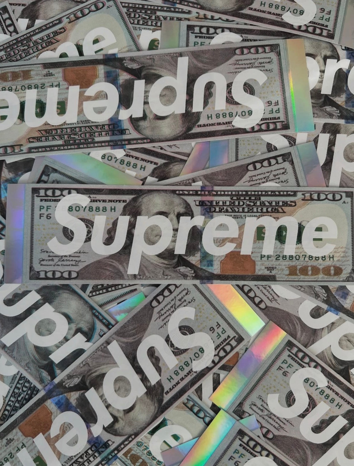 Supreme Dollar Box Logo Sticker