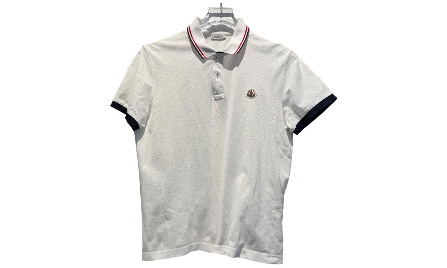 nike Used Moncler White Polo Shirt - test