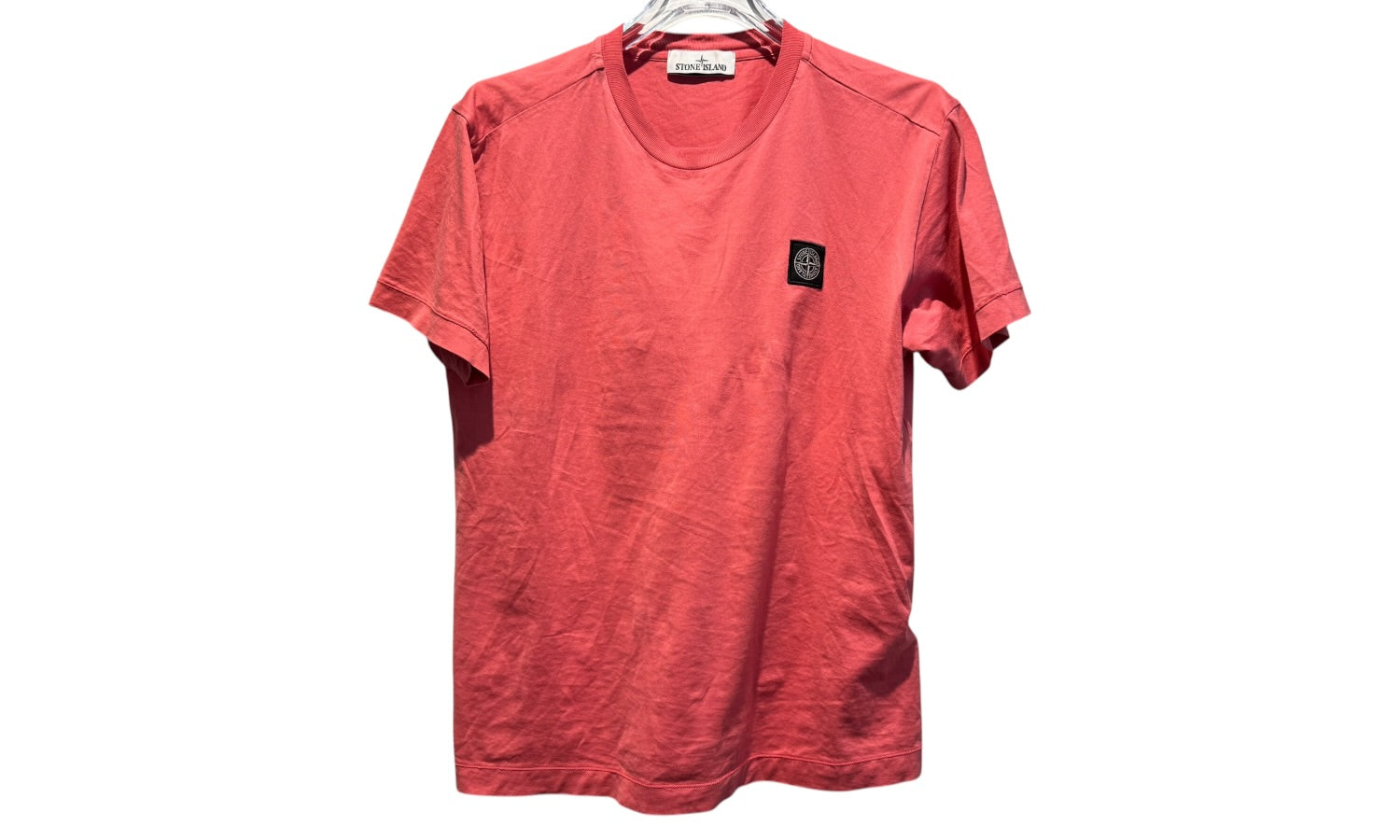 nike Used Stone Island Chest Logo Tee Rose - 422261744
