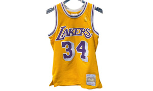 mitchell and ness Used Shaquille O'Neal Los Angeles Lakers NBA Jerseys - 826251625