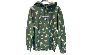 Supreme Used Supreme Hoodie Cotton Green Camouflage - 829251703