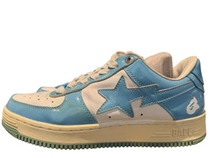 Bape Used A Bathing Ape Bape Sta Patent Leather Blue White - 1I70-291-001-SAX