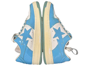 Bape Used A Bathing Ape Bape Sta Patent Leather Blue White - 1I70-291-001-SAX