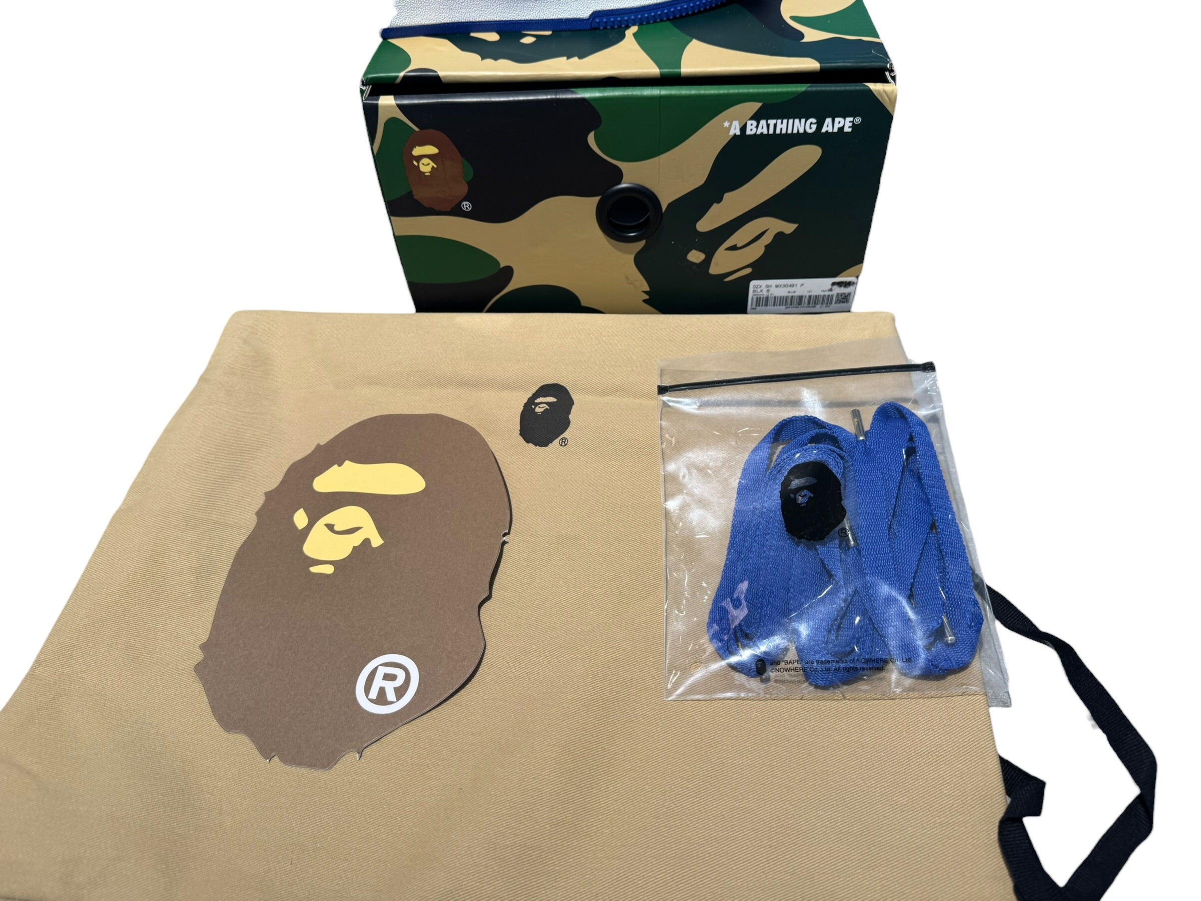 Bape Used A Bathing Ape Bape Sta #5 Blue - 1L70-191-304