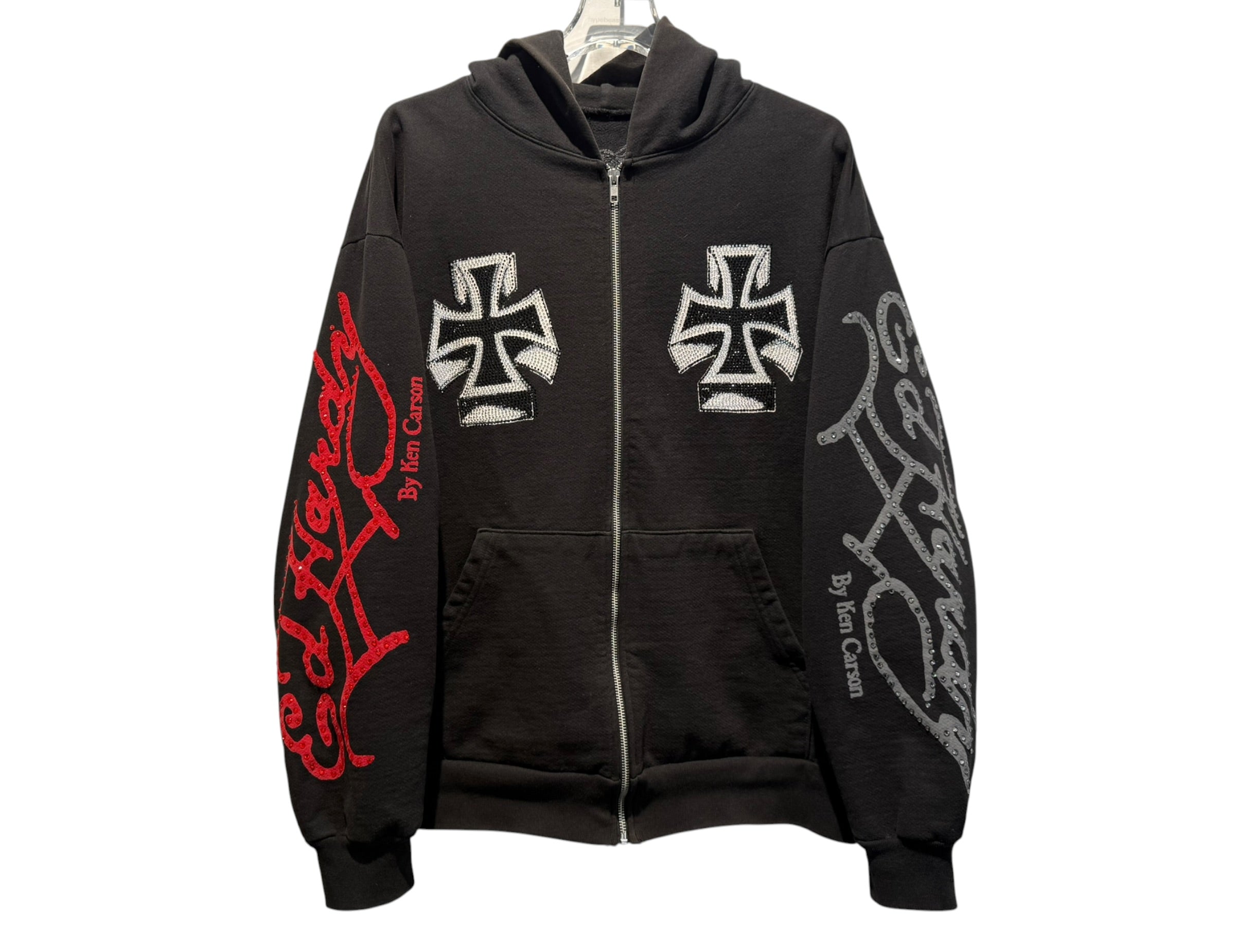 nike Used Ed Hardy x Ken Carson Rhinestone Hoodie - test