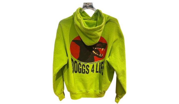 Supreme Used Supreme Doggs Hooded Sweatshirt Lime - test