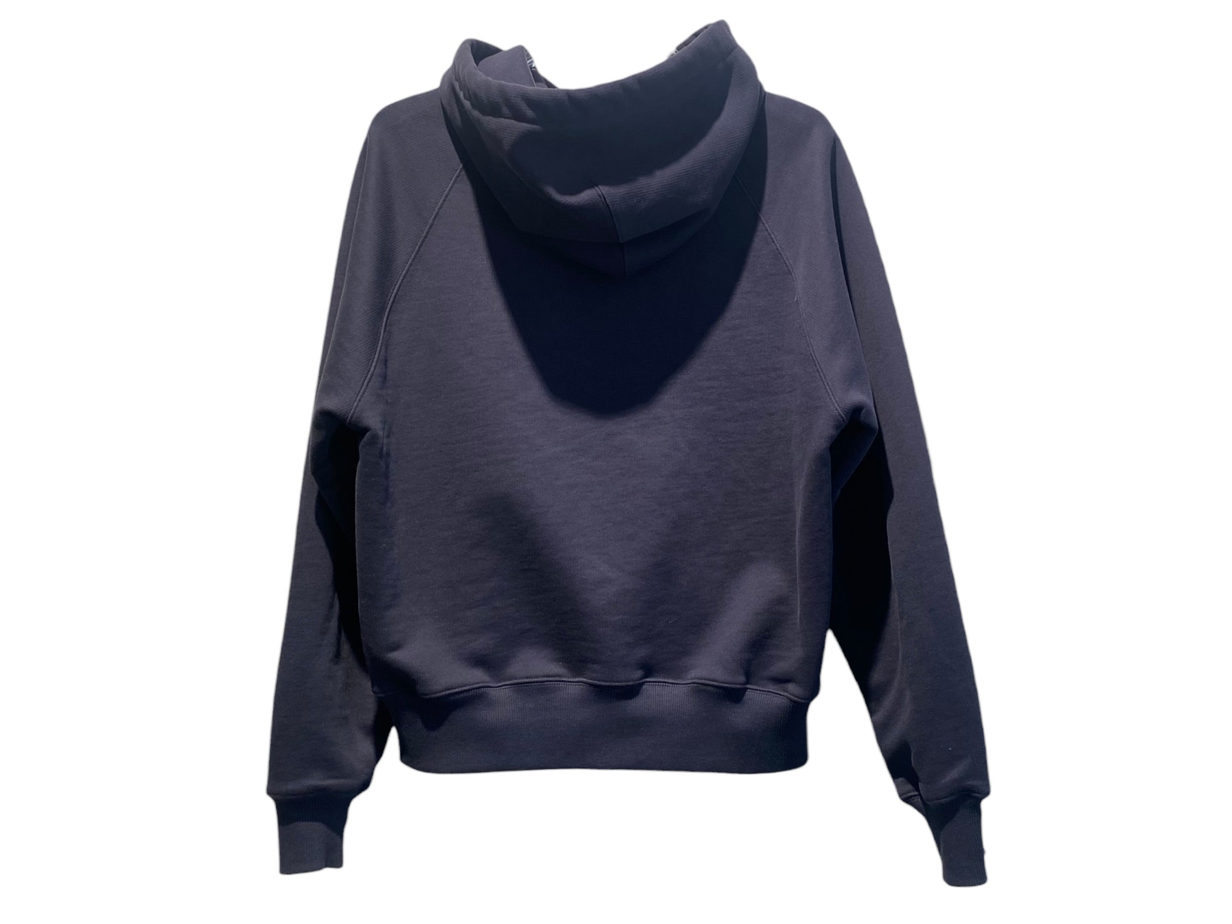 Ami Paris Used Ami Paris Crochet Logo Hoodie Navy - 222261526