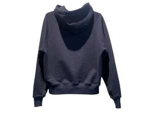 Ami Paris Used Ami Paris Crochet Logo Hoodie Navy - 222261526