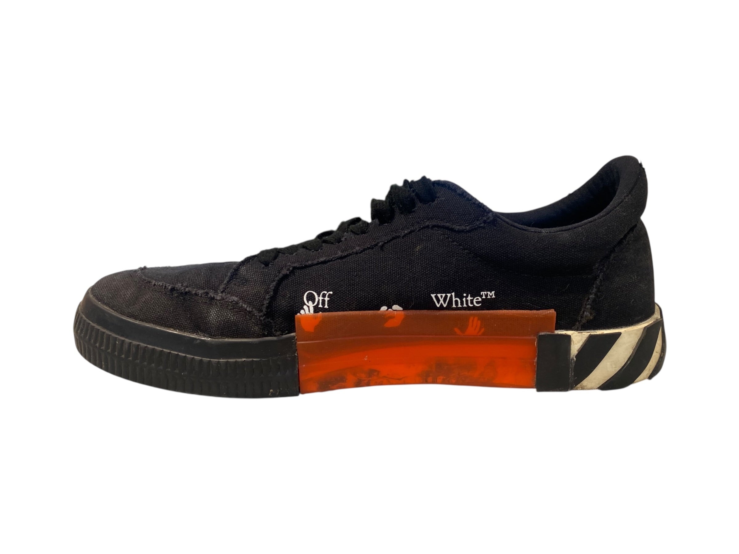 Used Off White Low Vulcanized Canvas Black White