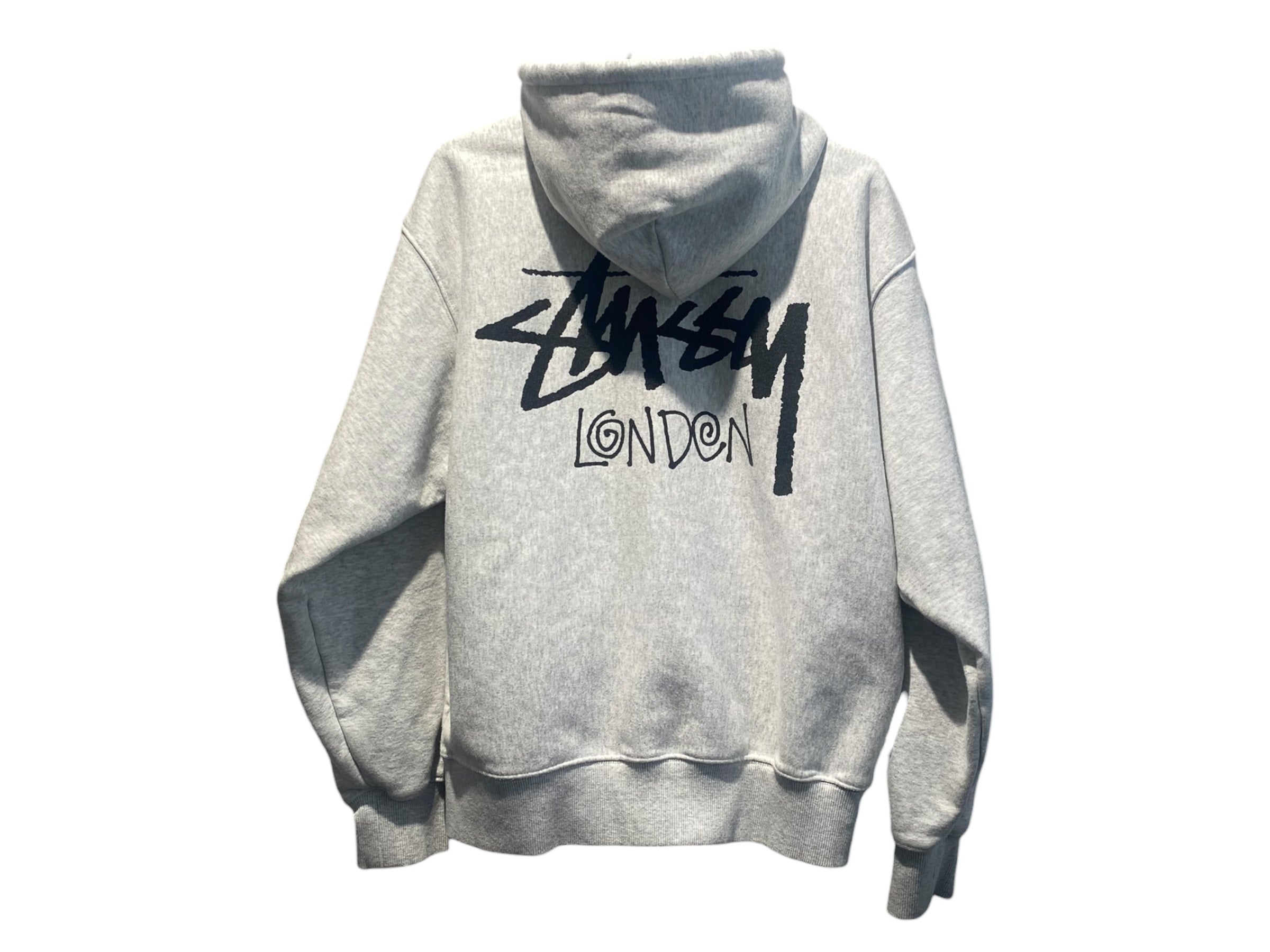 nike Used Stussy London Hoodie Gray - test