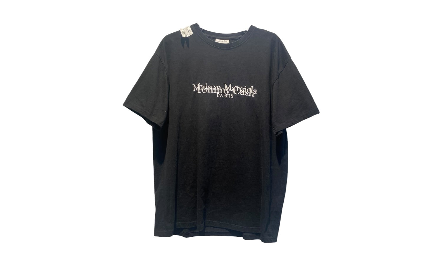 nike Used Tommy Cash x Maison Margiela Black Embroidered Tee - test
