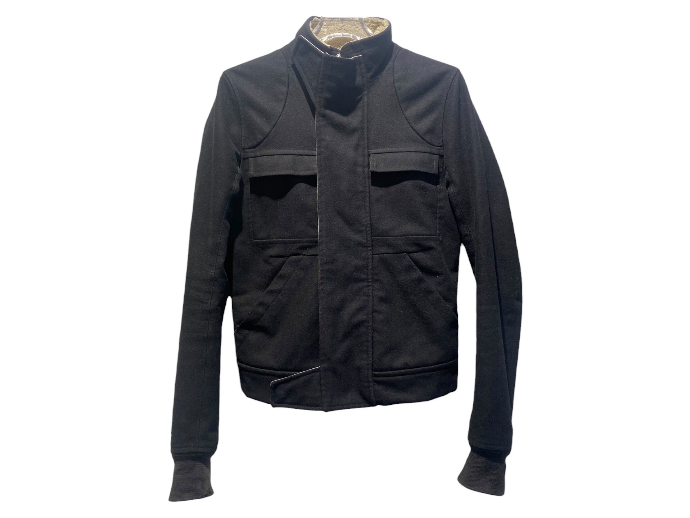 nike Used Rick Owens Shearling Wool Jacket - test