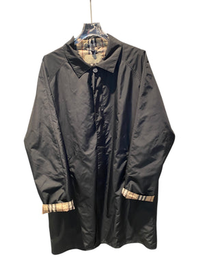 nike Used Burberry Classic Black Long Coat - 1008251527