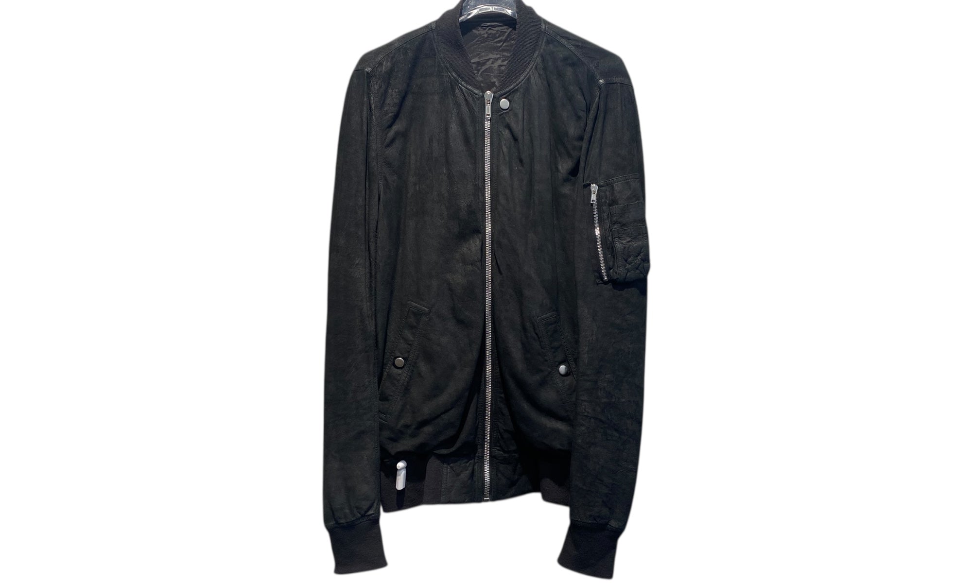 nike Used Rick Owens Black Bomber Jacket - test