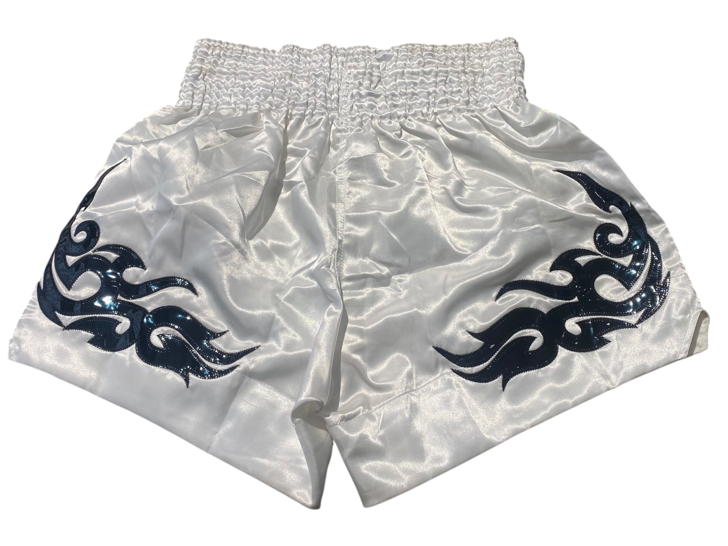 nike Used May Thai Shorts Black, White and Gold - test