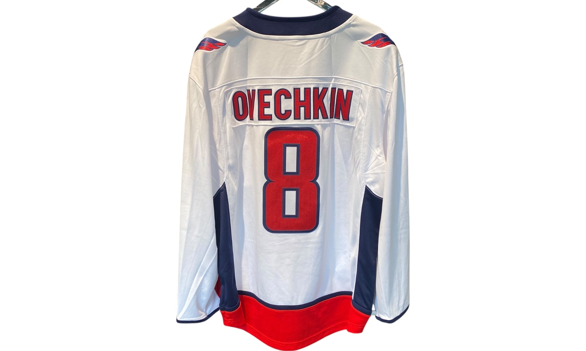 NHL Used Washington Capitals NHL Captain Jersey Ovechkin #8 - test