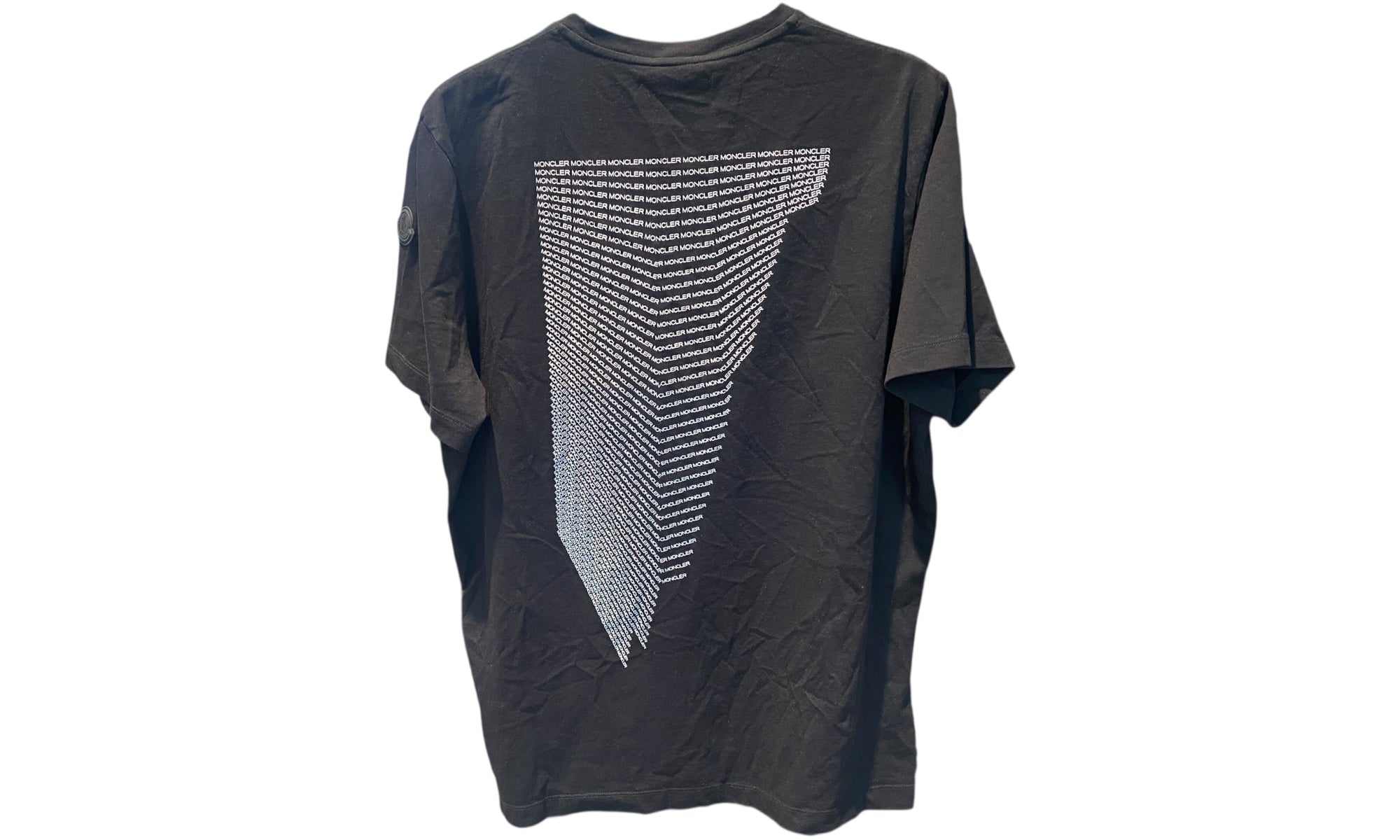 nike Used Moncler Black Cotton Logo Tee - test