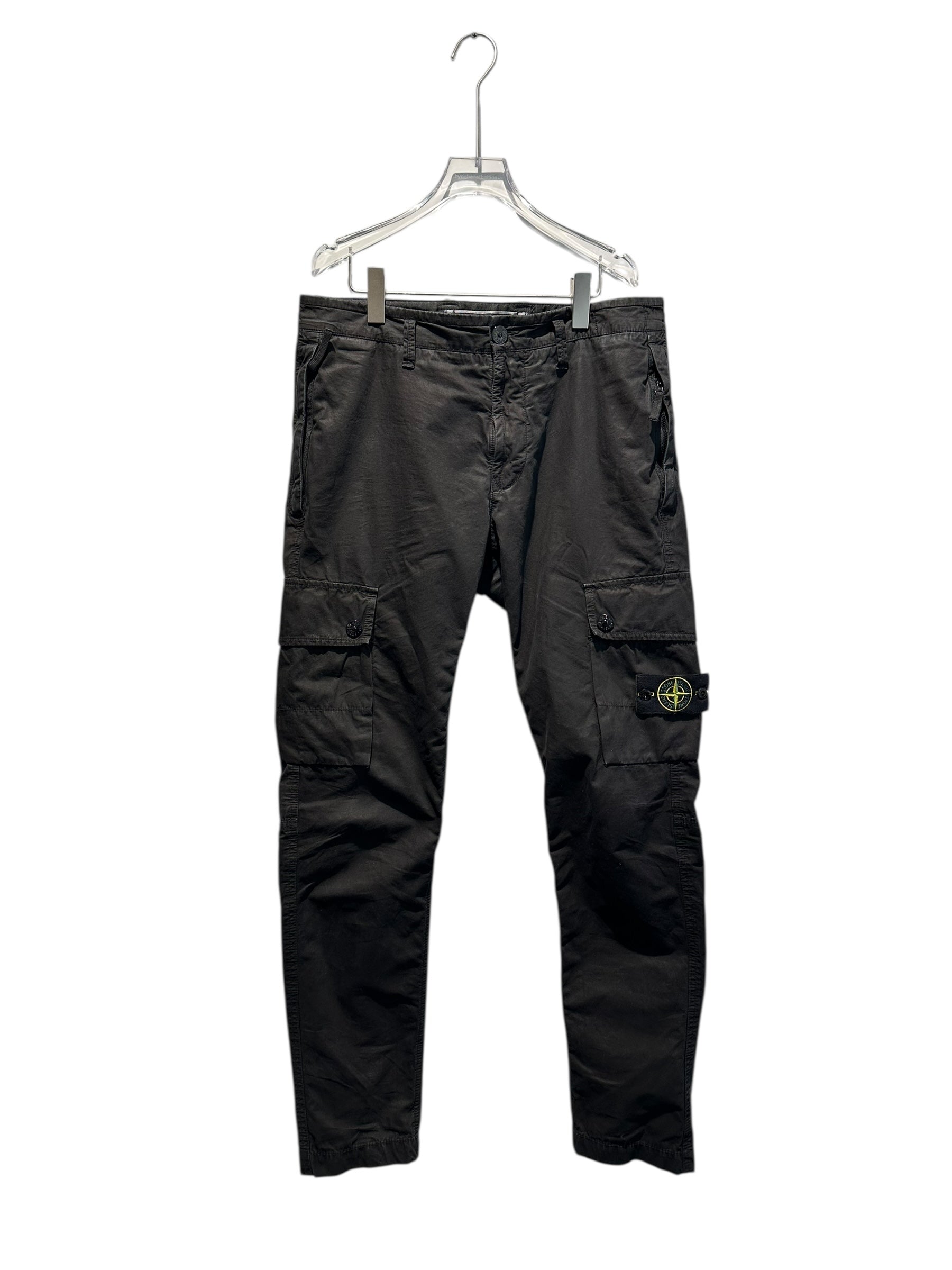 nike Used Stone Island Black Cargo Pants - test