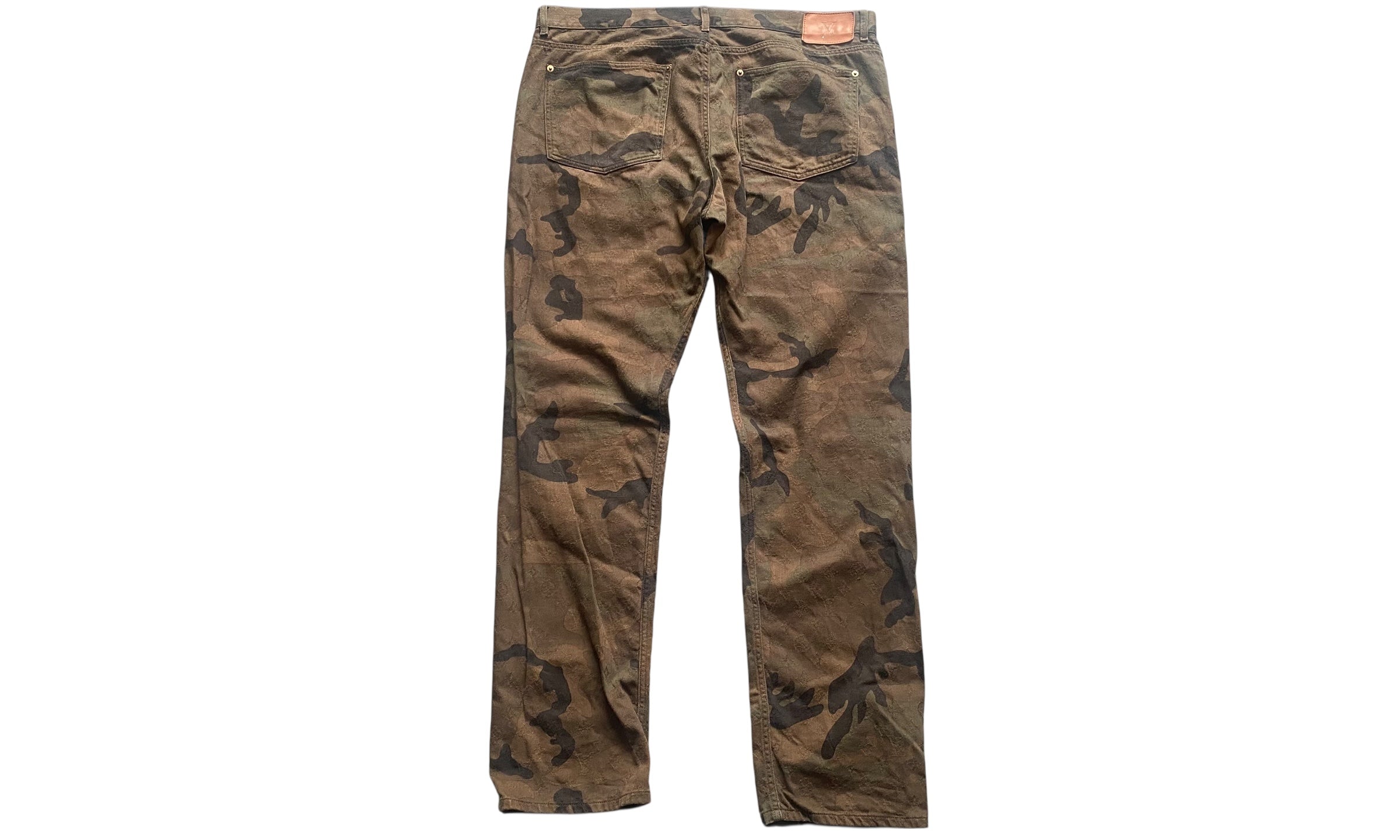 nike Used Supreme x Louis Vuitton Jacquard Denim 5-Pocket Jean Camo - test