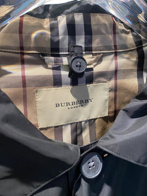 nike Used Burberry Classic Black Long Coat - 1008251527