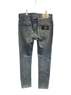 Stone Island Used Stone Island Light Wash Denim Jeans - test