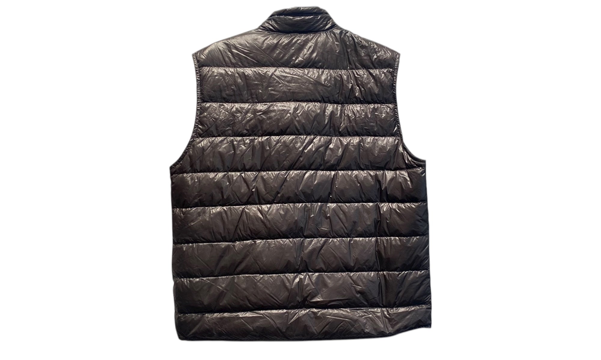 Moncler Used Moncler Gui down gilet dark brown - 1105251351