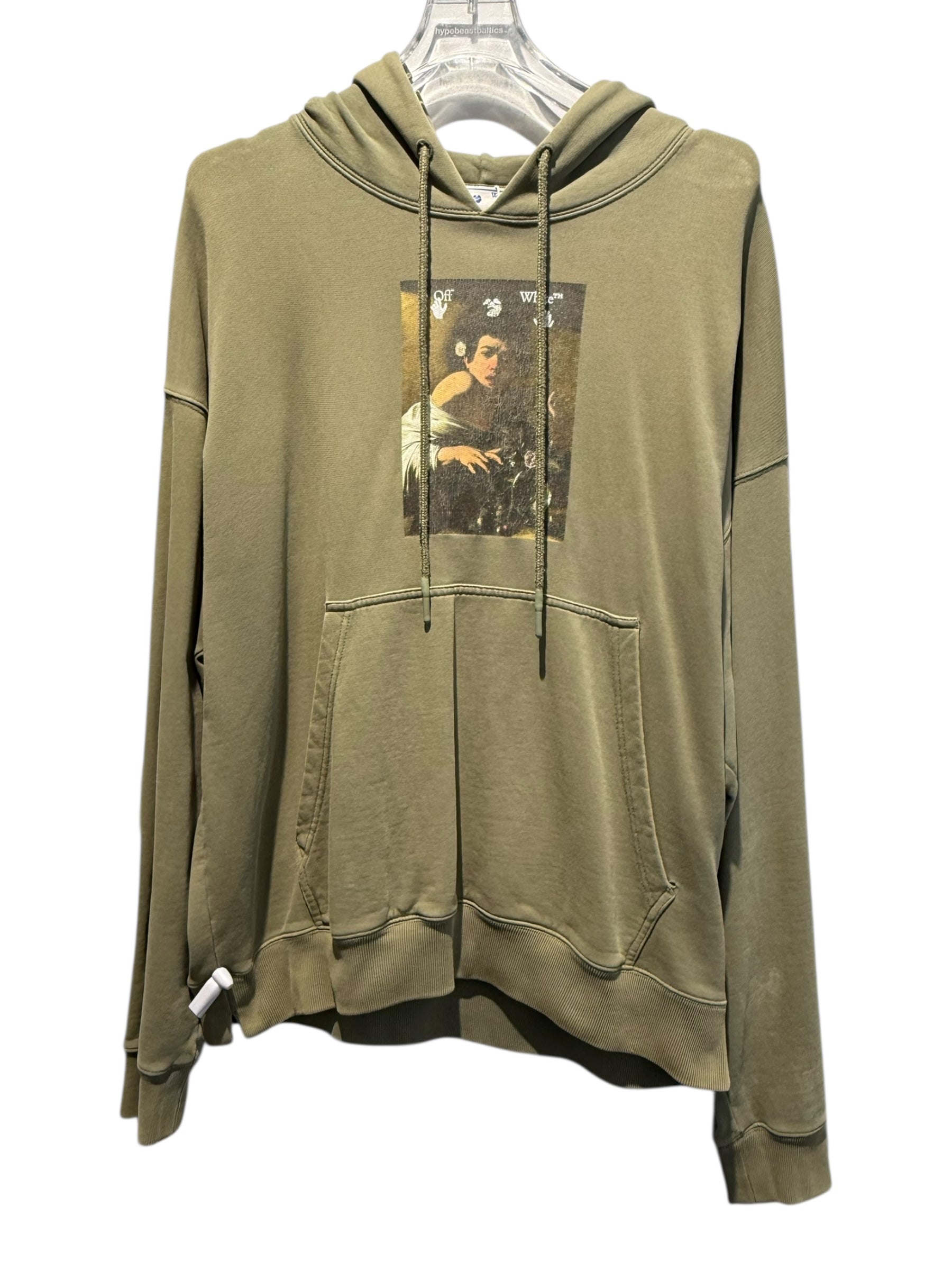Used off-white olive hoodie
