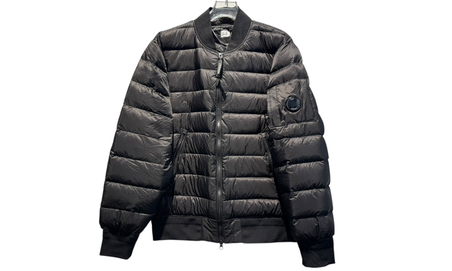 nike Used C.P Company Black Bomber Jacket - test