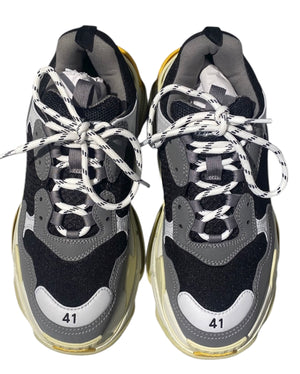 Balenciaga Used Balenciaga Triple S Sneaker 'Grey Yellow' - test