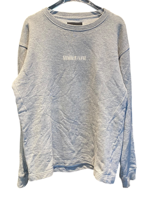 NUMBER (N)INE Used NUMBER (N)INE CREWNECK GREY - test