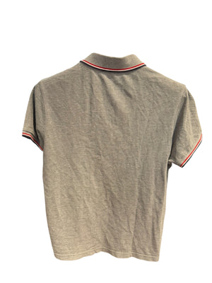 Moncler Used Moncler Chest Logo Polo Grey - test