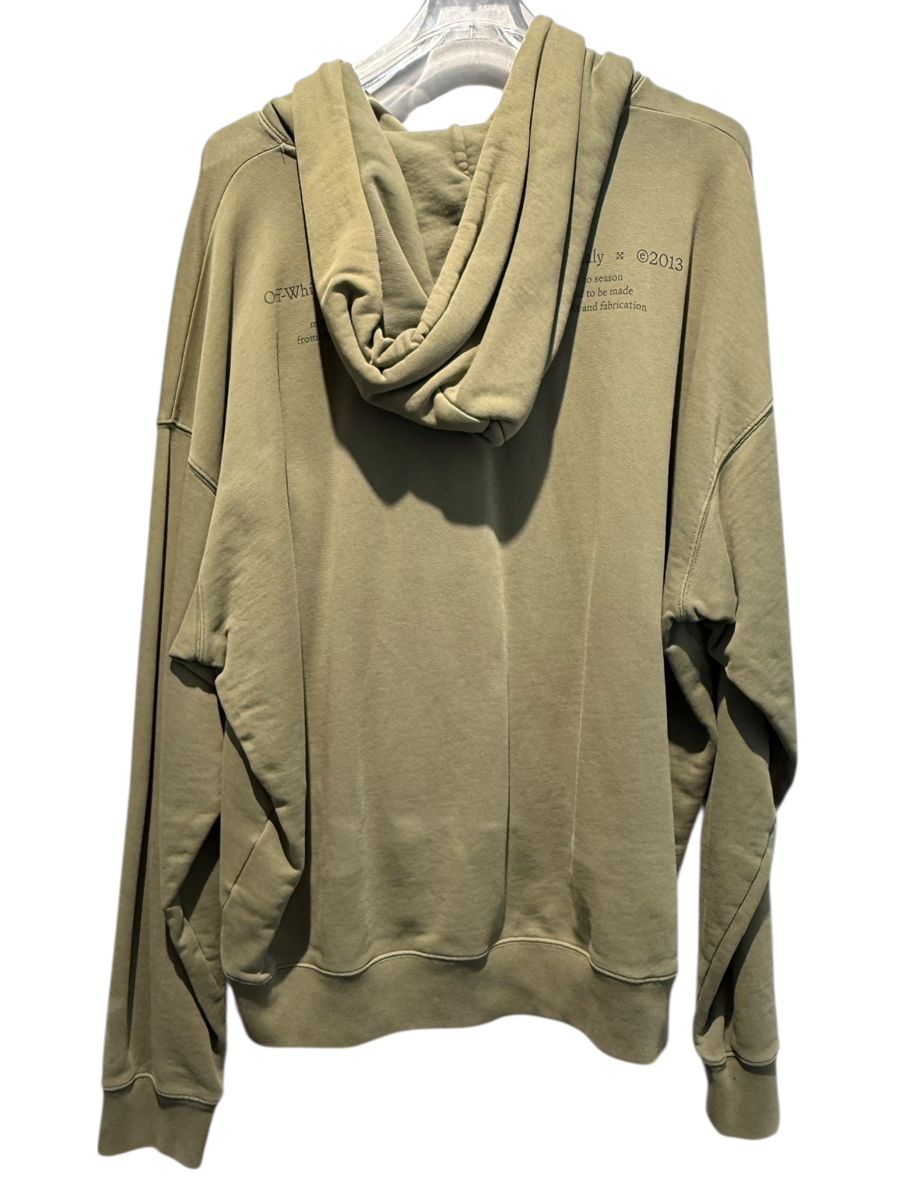 Used off-white olive hoodie