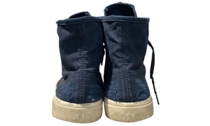 Balenciaga Used Balenciaga Paris Distressed High-top Sneakers - Balenci4