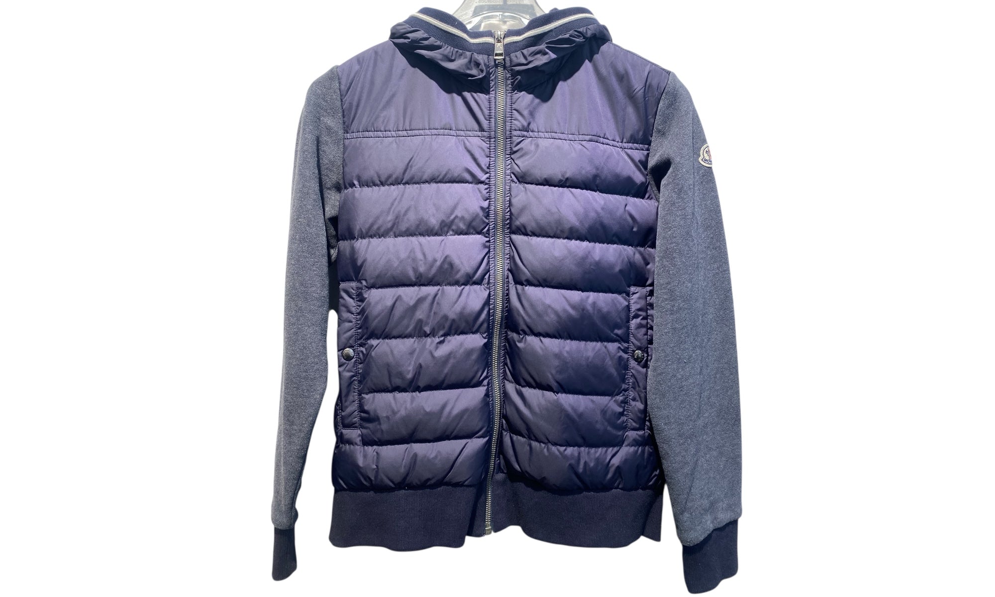 Moncler Used Moncler Tricot Cardigan Navy Gray - TRICOTCARDIGAN