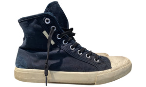 Balenciaga Used Balenciaga Paris Distressed High-top Sneakers - Balenci4